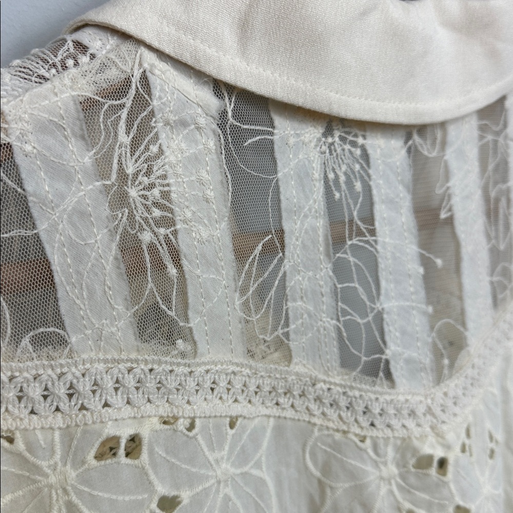 NWOT Miss Me Mixed Crochet Shirt Sz S - Picture 11 of 16
